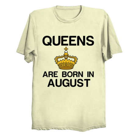 Queens are born in August funny birthday tiny thumbnail