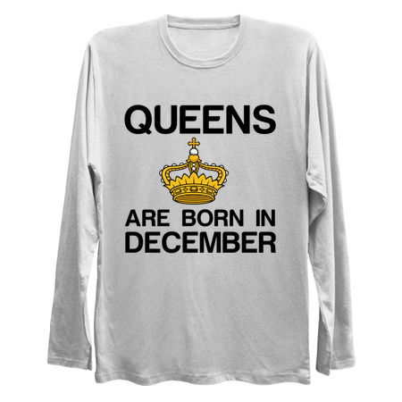 Queens are born in December funny birthday tiny thumbnail