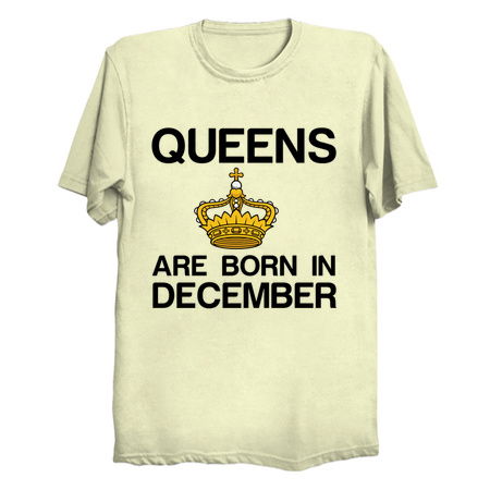 Queens are born in December funny birthday tiny thumbnail