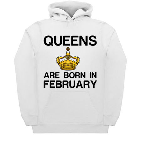 Queens are born in February funny birthday tiny thumbnail