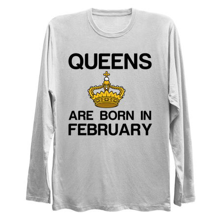 Queens are born in February funny birthday tiny thumbnail