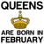 Queens are born in February funny birthday tiny thumbnail