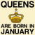Queens are born in January funny birthday tiny thumbnail