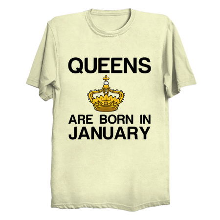 Queens are born in January funny birthday tiny thumbnail