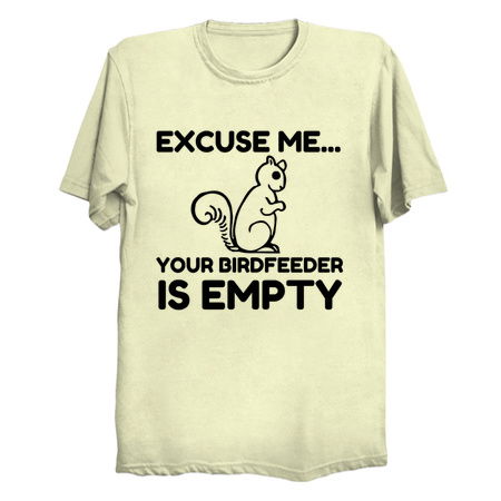Squirrel bird feeder empty funny tiny thumbnail
