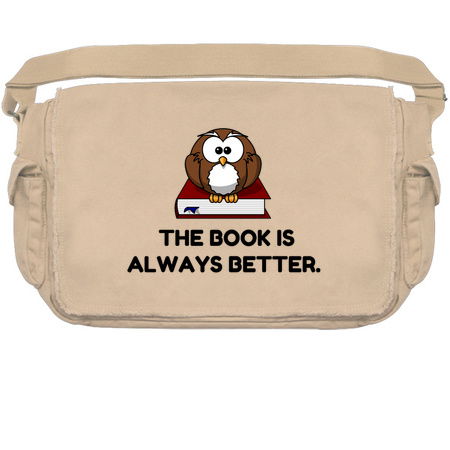 The book is always better owl funny tiny thumbnail
