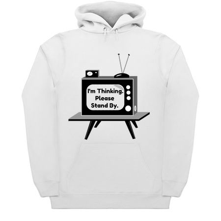 Thinking stand by funny television tiny thumbnail