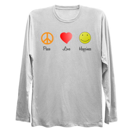 Peace love happiness symbols - NeatoShop