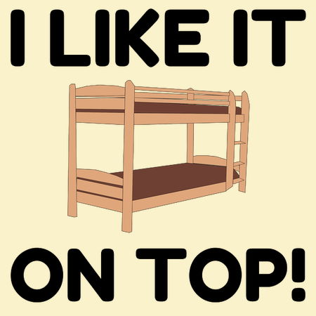 Top bunk bed funny - NeatoShop