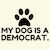 My dog is a democrat funny politics tiny thumbnail