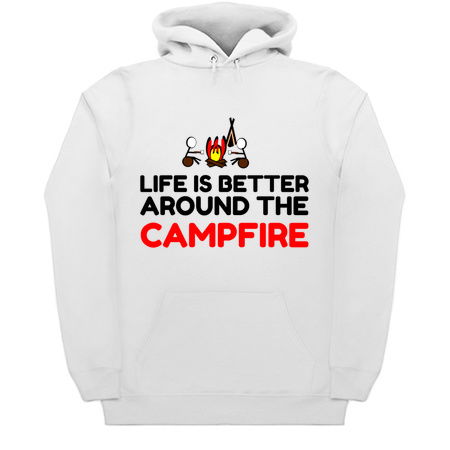 Life is better around the camp fire funny tiny thumbnail