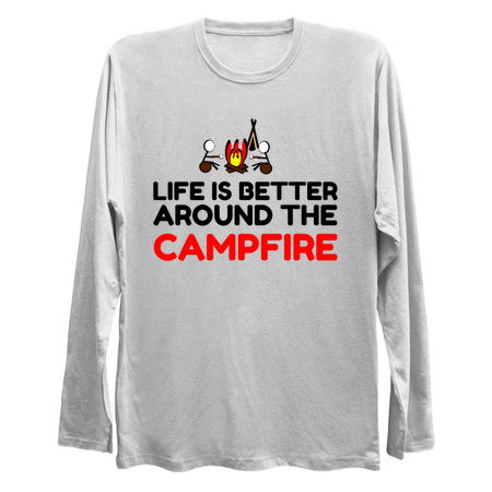 Life is better around the camp fire funny tiny thumbnail