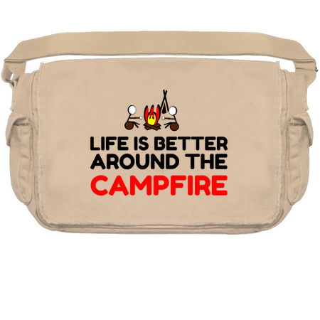 Life is better around the camp fire funny tiny thumbnail