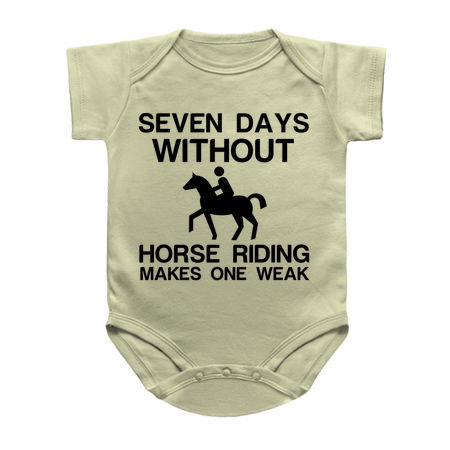 SEVEN DAYS WITHOUT HORSE RIDING MAKES ONE WEAK tiny thumbnail