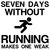 SEVEN DAYS WITHOUT RUNNING MAKES ONE WEAK tiny thumbnail