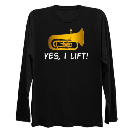 Funny Tuba Shirt - Tuba Gifts - Yes I Lift tiny thumbnail