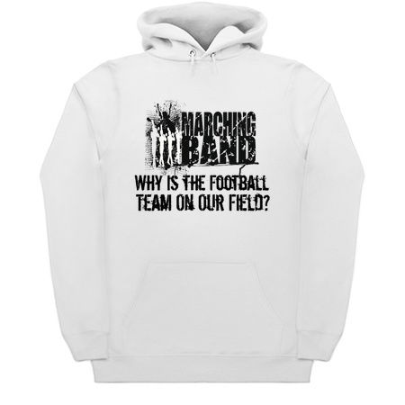 Funny Marching Band Shirt - Marching Band Gifts - Why Is The Football Team On Our Field tiny thumbnail