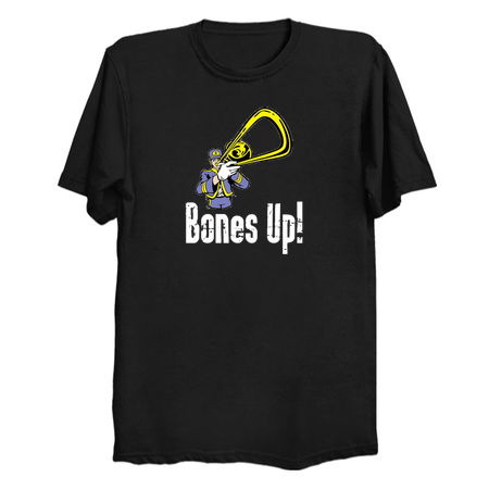 Funny Trombone - Trombone Gifts - Bones Up - Trombone Player Gift tiny thumbnail