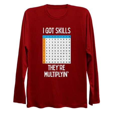 Funny Math I've Got Skills They're Multiplying tiny thumbnail