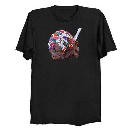 Warm Thoughts - Dark Chocolate Ice Cream With Rainbow Sprinkles tiny thumbnail