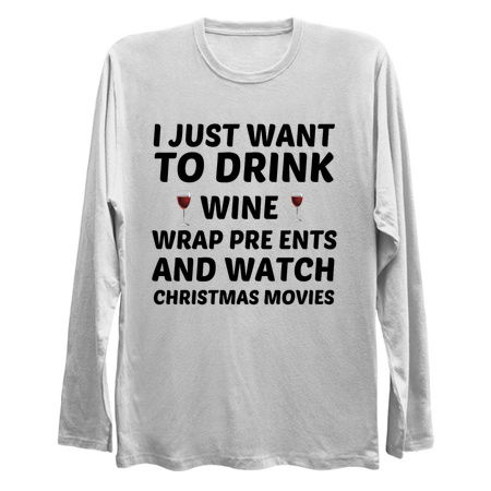 Drink wine wrap presents watch Christmas movies tiny thumbnail