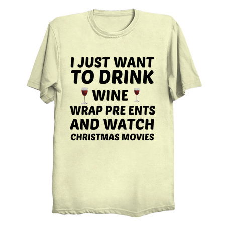 Drink wine wrap presents watch Christmas movies tiny thumbnail