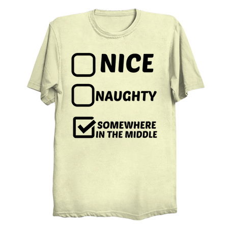 Nice Naughty somewhere in the middle funny tiny thumbnail
