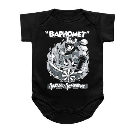 Vintage Cartoon Baphomet - Steamboat Baphy - Occult - Satanic Symphony tiny thumbnail