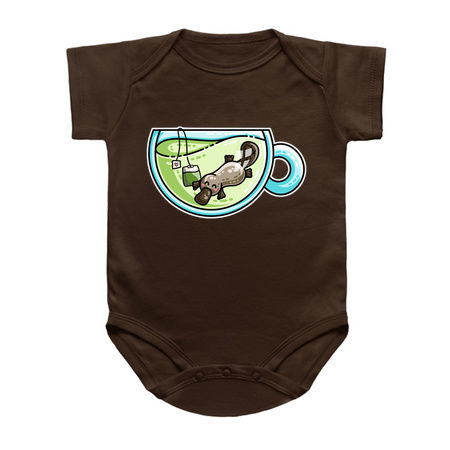 Pla-tea-pus Kawaii Cute Platypus Tea Pun tiny thumbnail