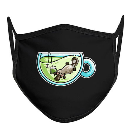 Pla-tea-pus Kawaii Cute Platypus Tea Pun tiny thumbnail