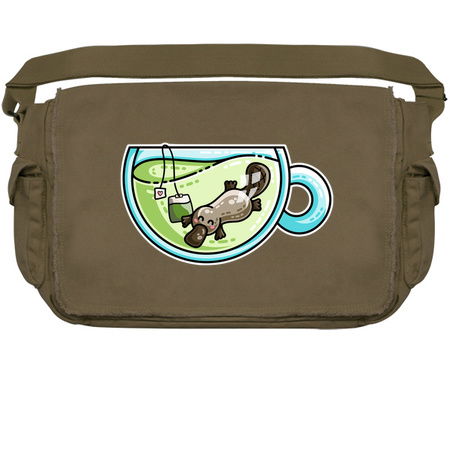 Pla-tea-pus Kawaii Cute Platypus Tea Pun tiny thumbnail