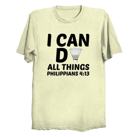 I can do all things Badminton funny tiny thumbnail