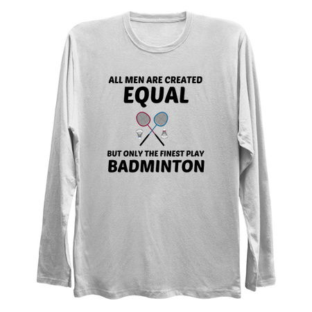 Men created equal but the finest play Badminton fun tiny thumbnail