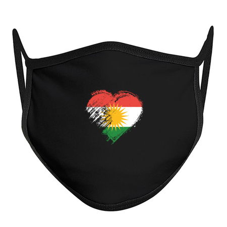 Grungy I Love Kurdistan Heart Flag tiny thumbnail