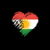 Grungy I Love Kurdistan Heart Flag tiny thumbnail