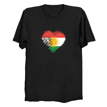 Grungy I Love Kurdistan Heart Flag tiny thumbnail