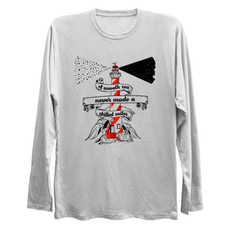 A smooth sea never made a skilled sailor Lighthouse tiny thumbnail