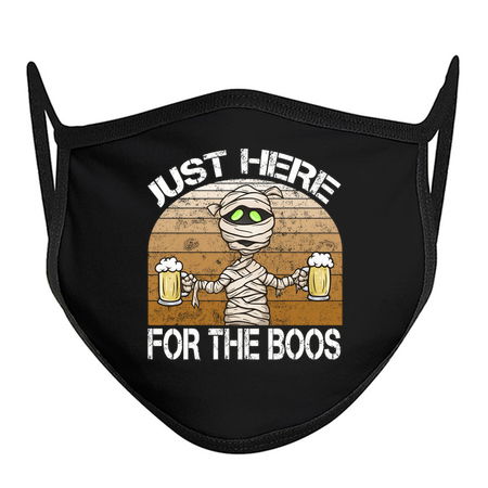 Just Here For The Boos Funny Halloween Mummy tiny thumbnail