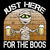 Just Here For The Boos Funny Halloween Mummy tiny thumbnail