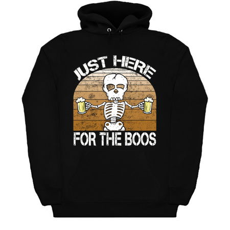 Just Here For The Boos Funny Halloween Skeleton tiny thumbnail