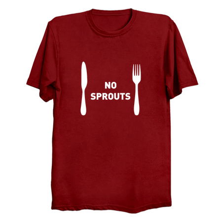 Funny Christmas Menu Choice - No Sprouts tiny thumbnail