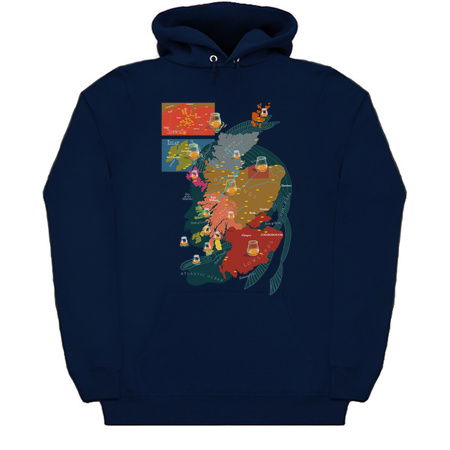 Distilleries Scotch Map of Scotland Original Art tiny thumbnail