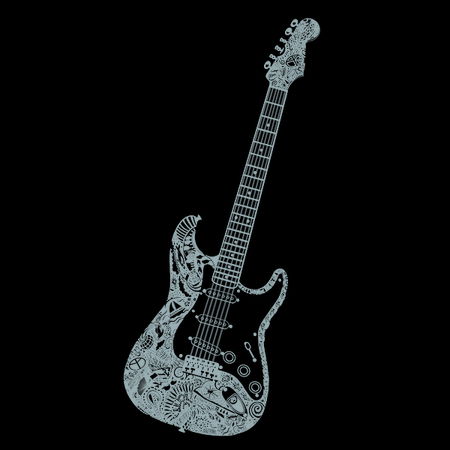 Electric Guitar Original Art - NeatoShop