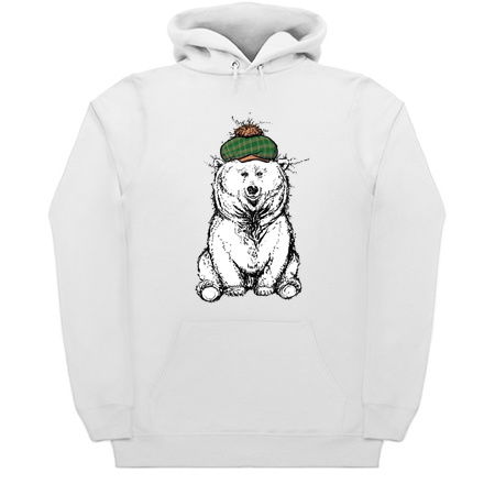 Adorable Fuzzy Bear with a Cute Golfer's Hat tiny thumbnail