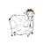 Adorable Plump Cow with a Precious Barbershop Hat tiny thumbnail