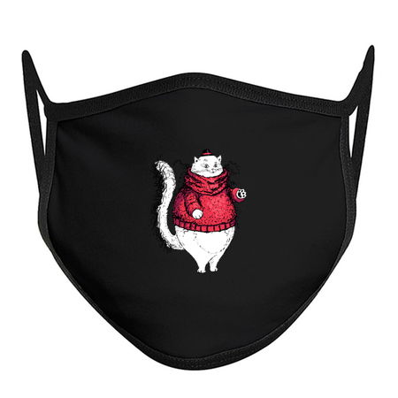 Gentleman Cat with A Very Fuzzy Sweater and Lovely Hat tiny thumbnail