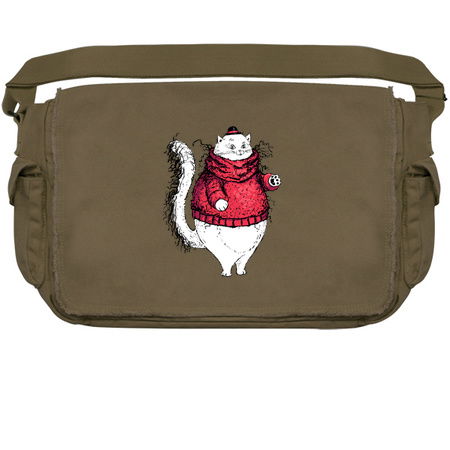 Gentleman Cat with A Very Fuzzy Sweater and Lovely Hat tiny thumbnail