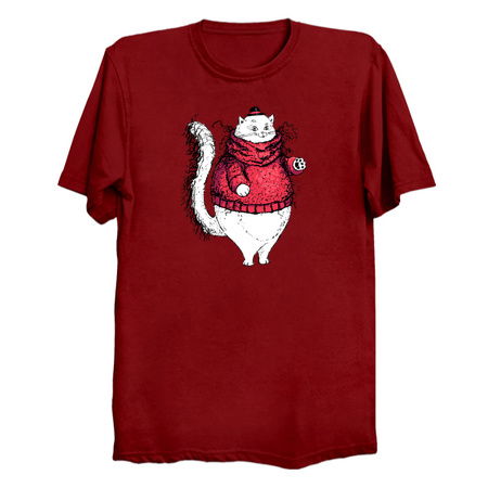 Gentleman Cat with A Very Fuzzy Sweater and Lovely Hat tiny thumbnail