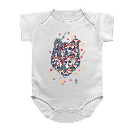 badass wolf with tripping triangles tiny thumbnail