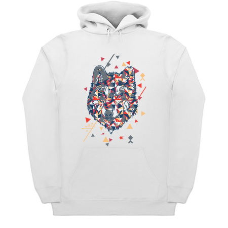 badass wolf with tripping triangles tiny thumbnail